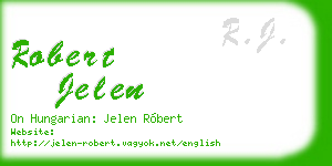 robert jelen business card
